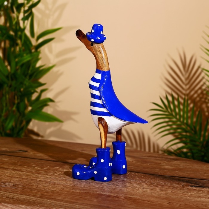 Сувенир Сувенир "Утка в синем" дерево 27 см