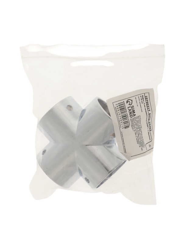 Муфта с 4-мя направлениями ТУНДРА, Х-образная, d=25 мм