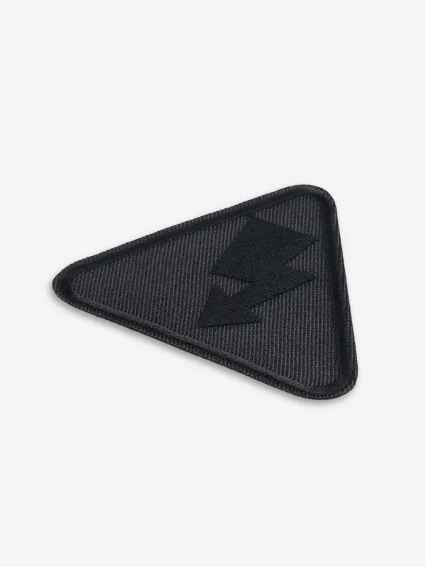 Термоаппликация «Молния», 6.5×6 см, чёрная Термоаппликация «Молния», 6.5×6 см, чёрная