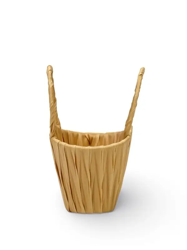 Корзина пластик 16 х 19 х 10 см, ручка__ бежевый