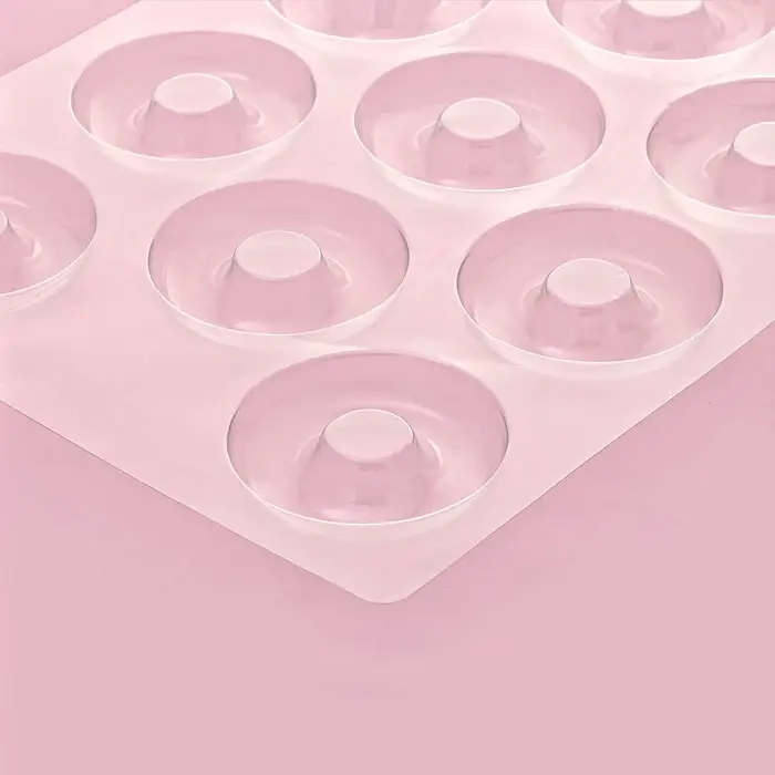 Форма для конфет и шоколада &laquo;Пончик&raquo;, 27&times;18 см, 11 ячеек, пластик, прозрачная