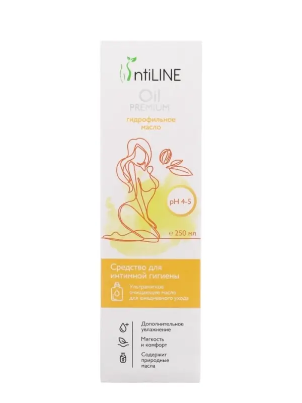 Средство для интимной гигиены IntiLINE Oil Premium, гидрофильное масло, 250 мл