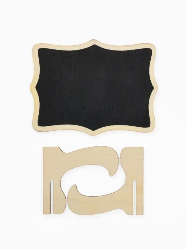 Меловой ценник &laquo;На подставке&raquo; 10&times;5&times;7, вытянутые углы, (фасовка 10 шт.), цвет чёрный