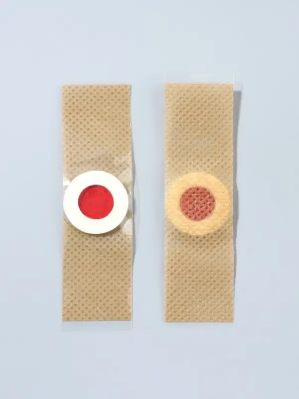 Пластырь для ног, набор - 12 шт., на клеевой основе, бежевый