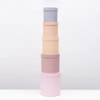 Набор круглых коробок 5 в 1 &laquo;Рассвет&raquo; 23&times;23&times;23 - 14&times;14&times;14 см