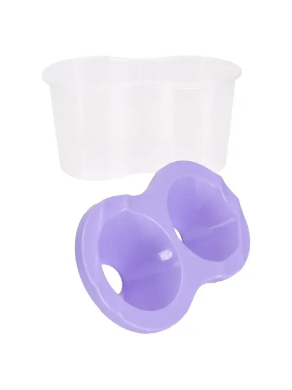 Стакан - непроливайка для рисования двойной Calligrata &laquo;Прованс&raquo;, 150 мл &times;2, пастельный МИКС