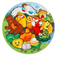 Рамка - вкладыш Лесная мастерская &laquo;Русские народные сказки&raquo;, 12 деталей, 25&times;25 см