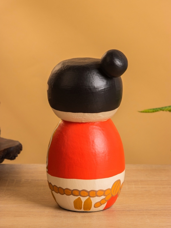 Деревянная кукла кокеши Деревянная кукла кокеши "Харуко" 9х9х17 см