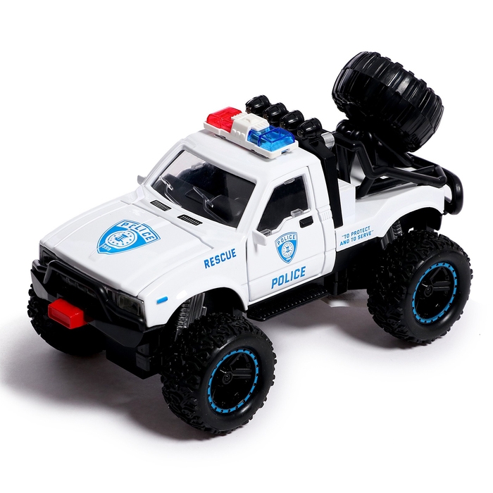 Машина металлическая «Джип», открываются двери, капот, инерция, МИКС