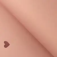 Пленка для цветов и букетов, в листах, 57×57 ±1 см, «Сердечки», пудра темная, 65 мкм