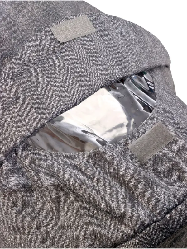 Санки - коляска Nika Kids &laquo;Наши детки 6&raquo;, чехол для ног, муфта, сумка, принт с ламой, серый