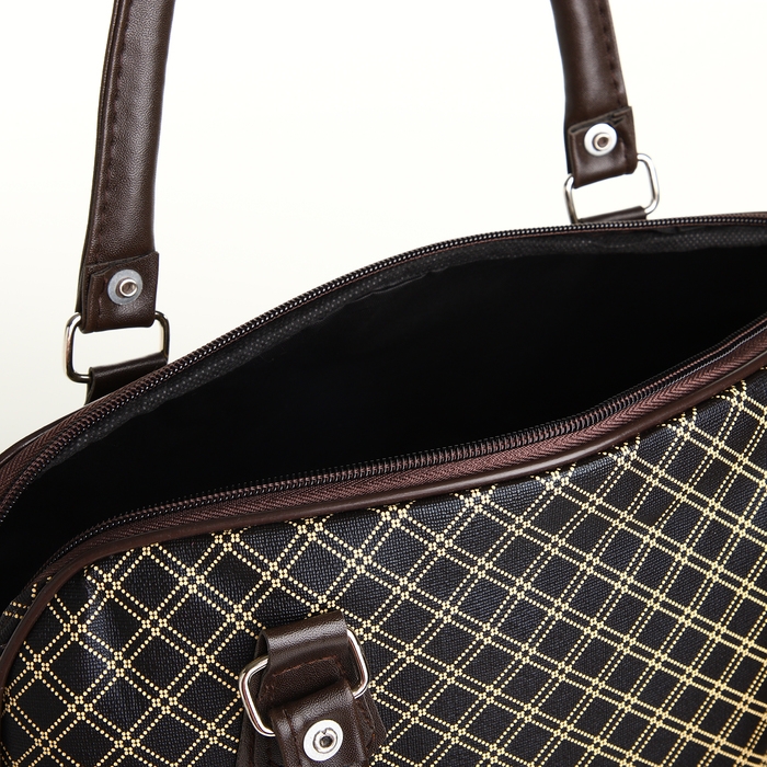 Сумка дорожная на молнии, цвет коричневый Сумка дорожная на молнии, цвет коричневый