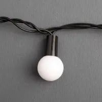 Гирлянда &laquo;Нить&raquo; 20 м с насадками &laquo;Шарики 1.5 см&raquo;, IP44, тёмная нить, 200 LED, свечение мульти (RG/RB), мигание, 220 В