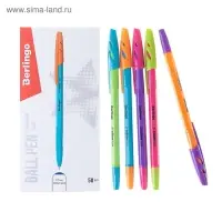 Ручка шариковая Berlingo. Tribase Fuze, синий стержень, узел 0.7 мм, МИКС