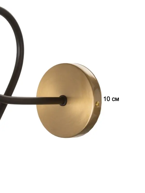 Бра BayerLux &laquo;Узел&raquo;, 1&times;40 Вт, Е27, черный/латунь