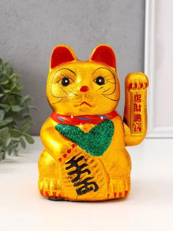 Маятник настольный антистресс &laquo;Манэки-нэко&raquo;, керамика, h=17 см