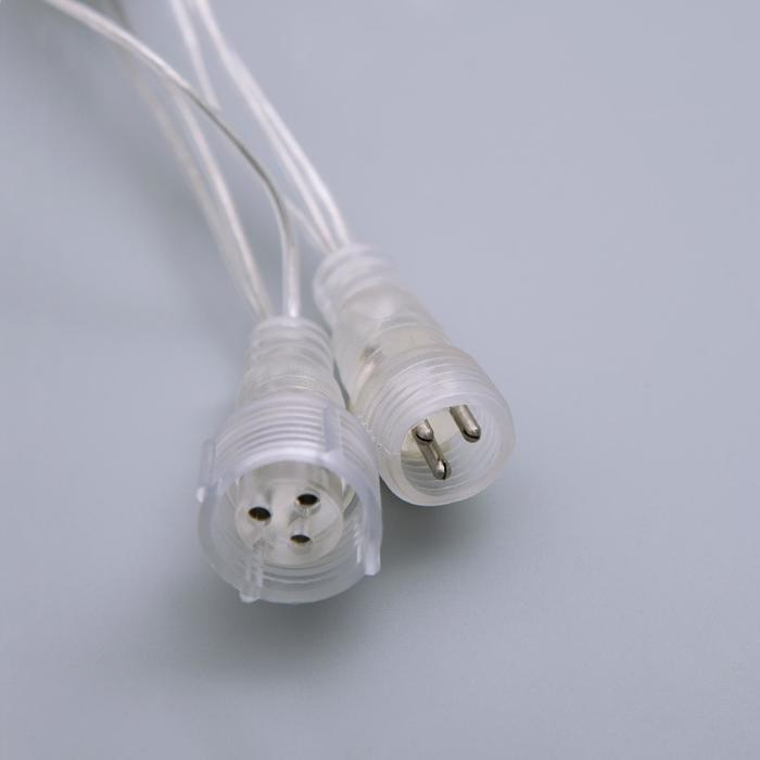 Гирлянда «Бахрома» 3 × 0.6 м, IP44, УМС, прозрачная нить, 160 LED, свечение тёплое белое, 220 В Гирлянда «Бахрома» 3 × 0.6 м, IP44, УМС, прозрачная нить, 160 LED, свечение тёплое белое, 220 В