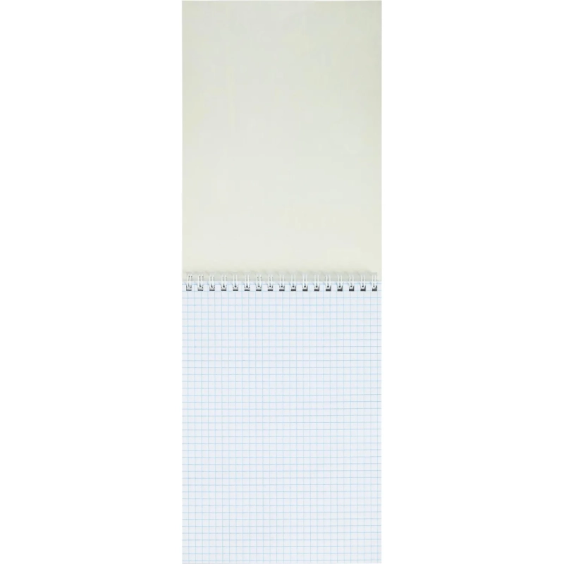 Блокнот А5 60л Attache Nature Black flowers клет,65г,100%,греб,карт,ВД-лак