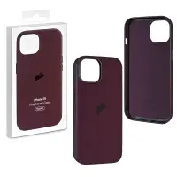 Чехол iPh 15 Fine Woven Case 100% ORG Mulberry (MagSafe + анимация NFC Clear) c LOGO