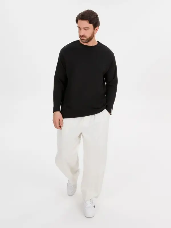 Лонгслив унисекс Siluetti Fuori, черный, размер S/M Лонгслив унисекс Siluetti Fuori, черный, размер S/M