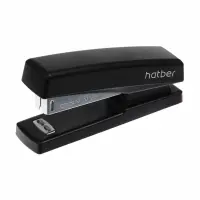 Степлер №24/6, 26/6, 30л,  80/110 скоб захват 45мм черный, Hatber,  85954