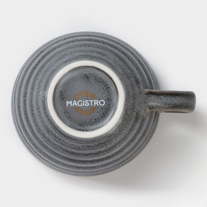 Чашка фарфоровая Magistro Urban, 200 мл, цвет серый Чашка фарфоровая Magistro Urban, 200 мл, цвет серый