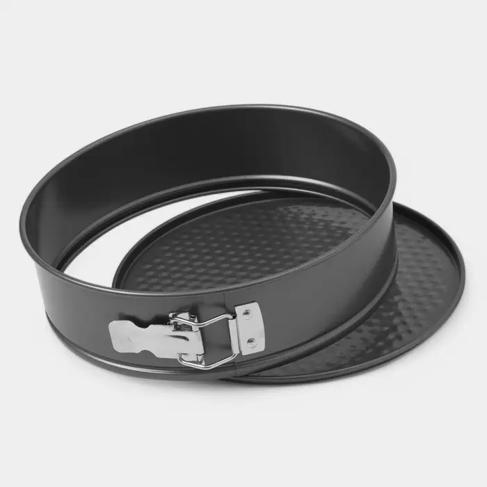 Набор форм для выпечки Доляна &laquo;Элин. Круг&raquo;, 3 предмета: d=22/24/26 см, съёмное дно, антипригарное покрытие, чёрный