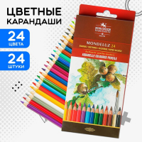 Карандаши акварельные набор 24 цвета, Koh-I-Noor Mondeluz 3718