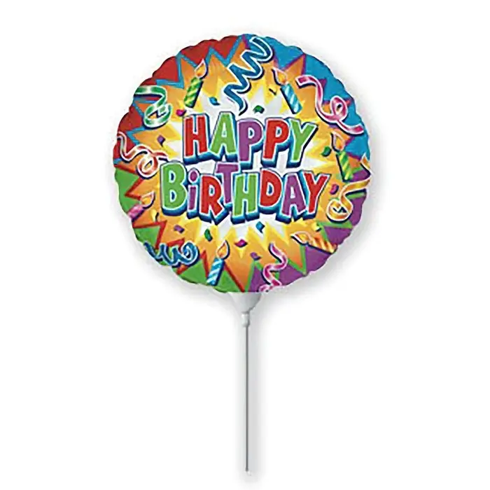 Шар фольгированный 9" "Серпантин и свечи"