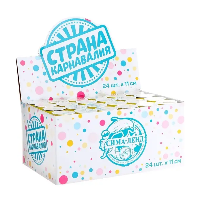 Хлопушка пружинная &laquo;С днём рождения!&raquo;, конфетти, фольга, серпантин, 11 см