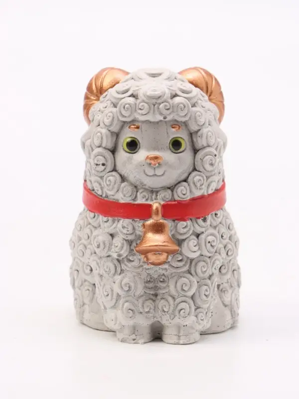 Фигурка декоративная &laquo;Барашек Крош, 7&times;5&times;6 см, серая