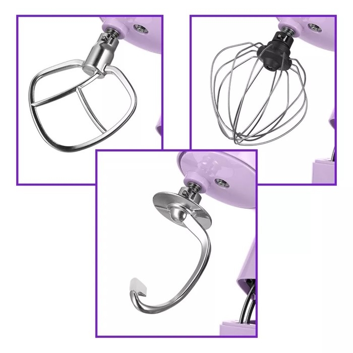 Миксер Kitfort КТ-3433-3, планетарный, 1400 Вт, 5.5 л, 6 скоростей, розовый Миксер Kitfort КТ-3433-3, планетарный, 1400 Вт, 5.5 л, 6 скоростей, розовый