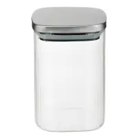 VETTA Рельеф Банка для хранения с металлической крышкой 1000мл, 14х10см, стекло