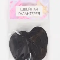 Термоаппликация CLT, 4.6&times;3.3 см, 10 шт., чёрная