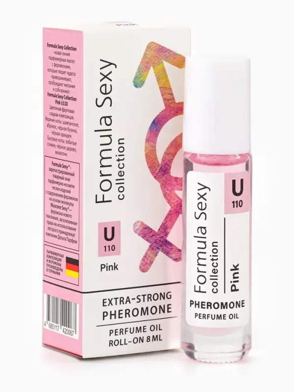 Парфюмерное масло женское с феромонами Formula Sexy Collection Pink U110, 8 мл (по мотивам Pink Molecule 090 09 (Zarkoperfume)