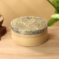 Банка для сыпучих продуктов 16х16х6,5 см, бамбук