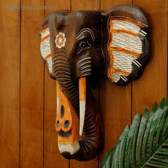 Сувенир дерево Сувенир дерево "Голова слона" 35 см