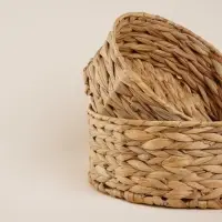 Корзины для хранения SL Home, плетёные, ручной работы, 3 шт.: 21&times;21&times;7 см, 25&times;25&times;10 см, 29&times;29&times;11 см