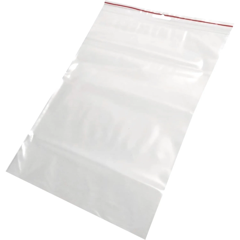 Пакет с замком (Zip Lock) с европодвесом 20 х 30  см, 60 мкм, 100 шт/уп