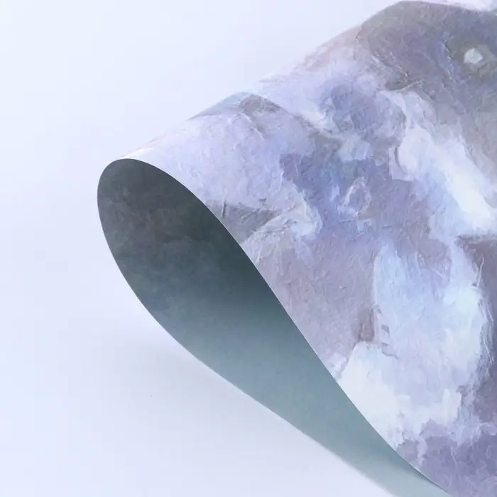 Бумага упаковочная для цветов двухсторонняя «Голубой лотос», 35 х 50 см