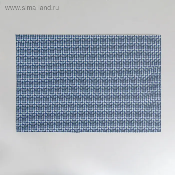 Салфетка сервировочная на стол «Плетение», 45×30 см, цвет синий
