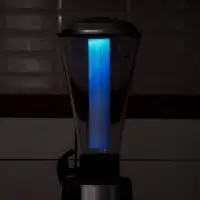 Башня пивная &laquo;Металлик&raquo;, 3 л, колба для льда, с подсветкой, 2 батарейки CR=2032, пластик, серебристая