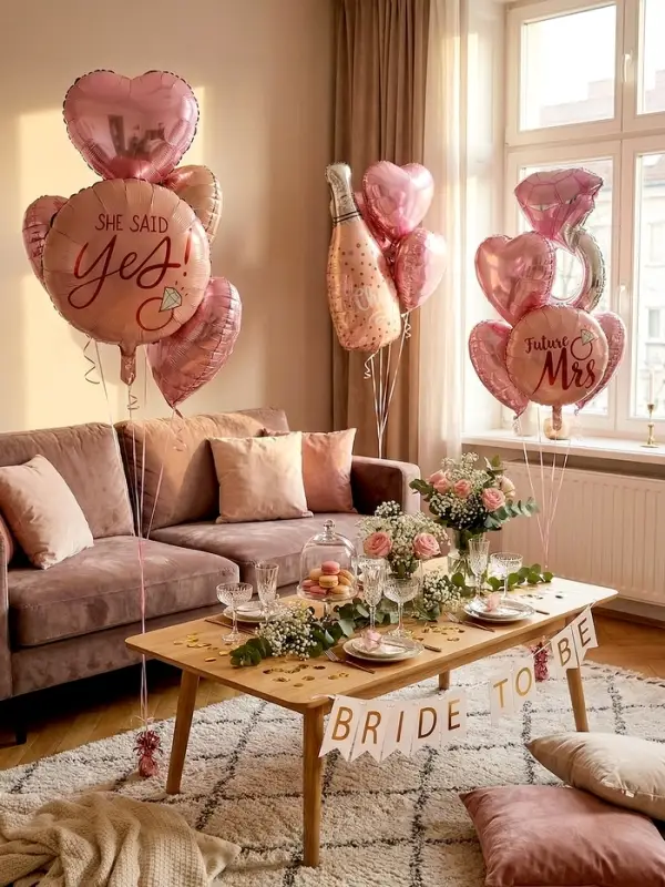 Воздушные шары фольгированные, набор &laquo;Девичник&raquo;, 5 шт.