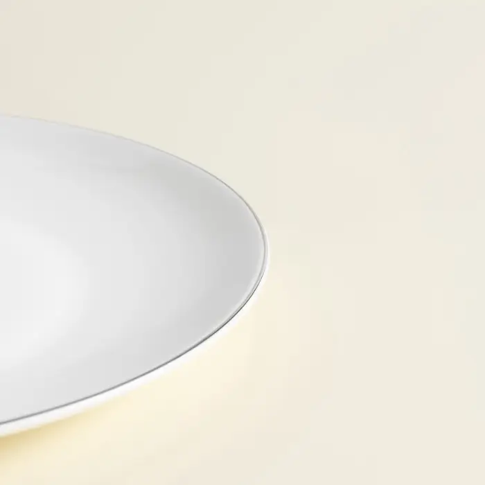 Тарелки SL Home &laquo;Каскарон&raquo;, d=27 см, набор 2 шт., костяной фарфор, белые