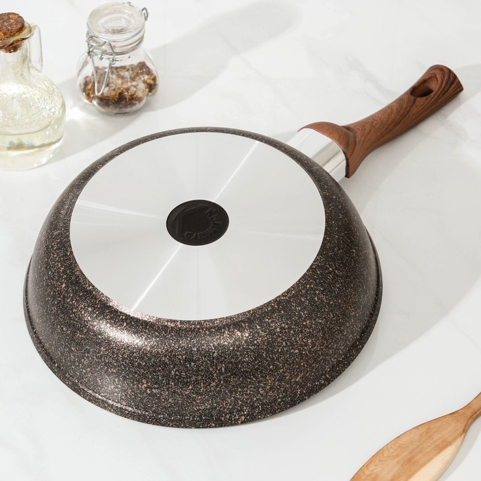 Сковорода Granit Ultra original, d=24 см, пластиковая ручка, антипригарное покрытие, цвет коричневый Сковорода Granit Ultra original, d=24 см, пластиковая ручка, антипригарное покрытие, цвет коричневый