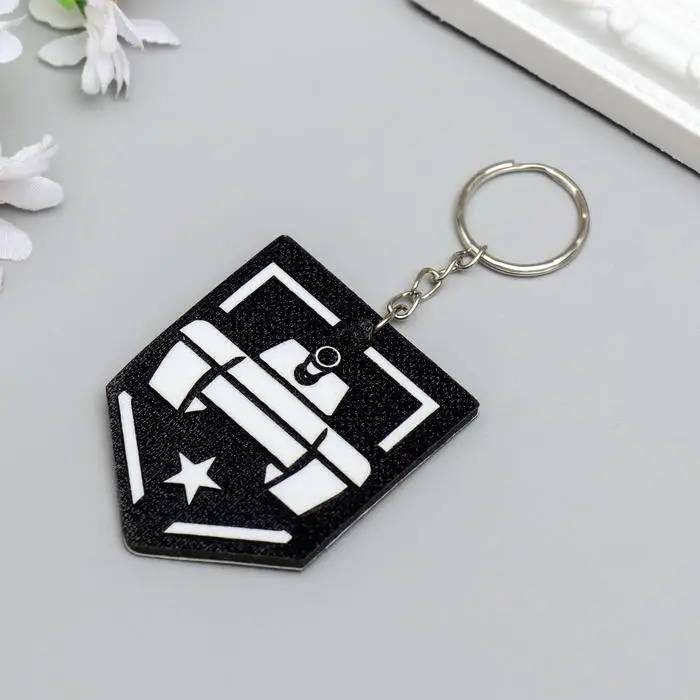 Брелок для ключей на кольце «Танк - звезда», EVA, 5.5×6.5 см Брелок для ключей на кольце «Танк - звезда», EVA, 5.5×6.5 см