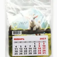Календарь 2027, на магните, фигурный &laquo;Маленький козлик&raquo;