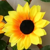 Ограждение декоративное, 35&times;120 см, &laquo;Подсолнухи&raquo;, оттенок цветков МИКС, Greengo