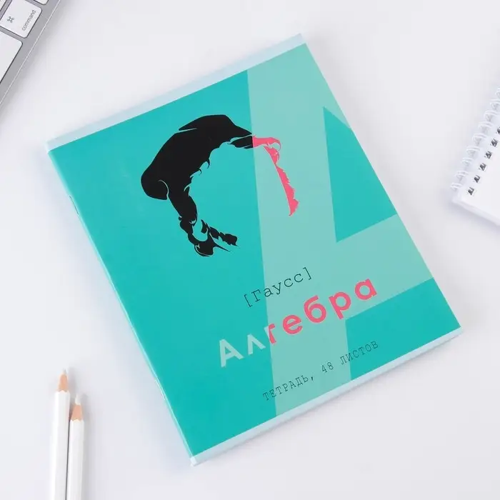 Тетрадь в клетку, предметная, 48 л.,на скрепке, А5 &laquo;ВЕЛИКИЕ ЛИЧНОСТИ. Алгебра&raquo;