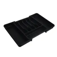 Лоток для столовых приборов тм VETTA, раздвигающийся, 37х33 см, пластик